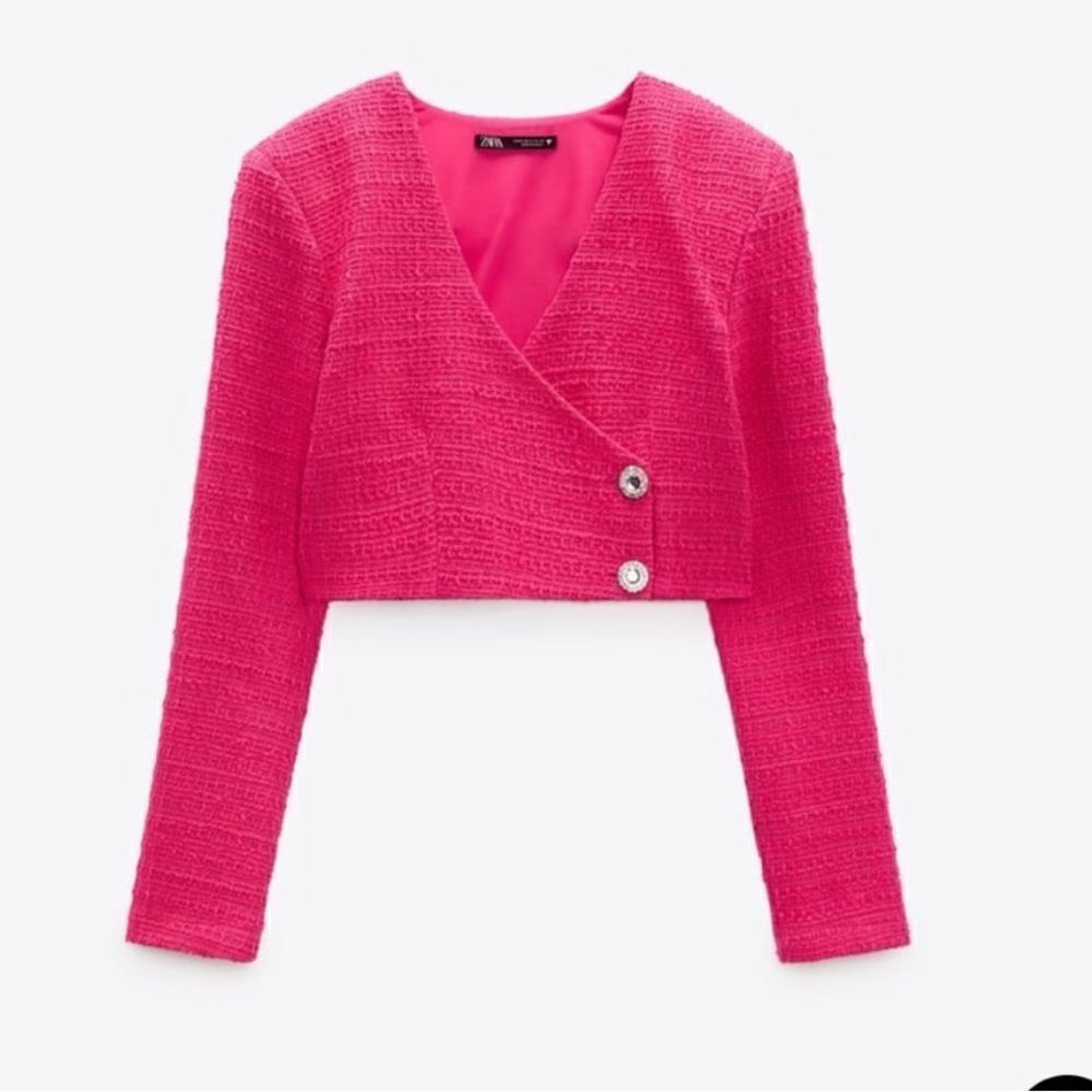 ZARA Structured Cropped Blazer